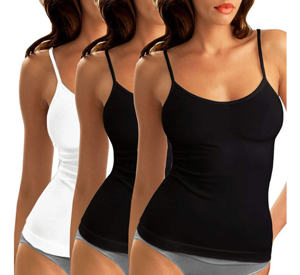 Pack 6 Camiseta Pabilos Fibra Bambú Mujer Elasticada 21