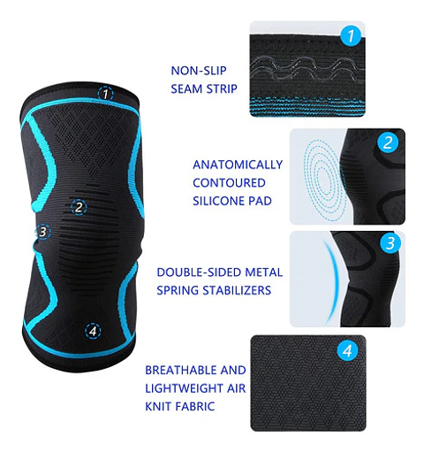 Pack 2 Rodillera Deportiva Elástica Compresora Lesión Venda