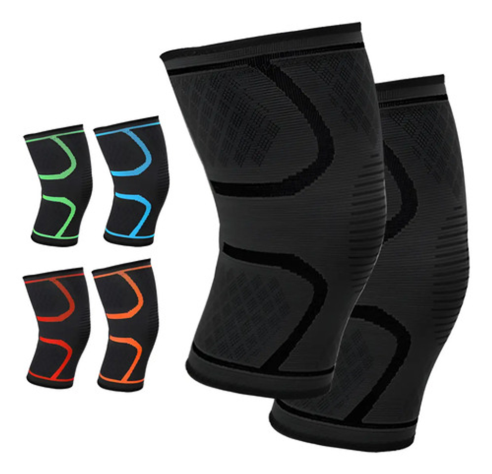 Pack 2 Rodillera Deportiva Elástica Compresora Lesión Venda 8