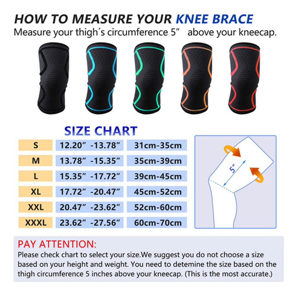 Pack 2 Rodillera Deportiva Elástica Compresora Lesión Venda 11