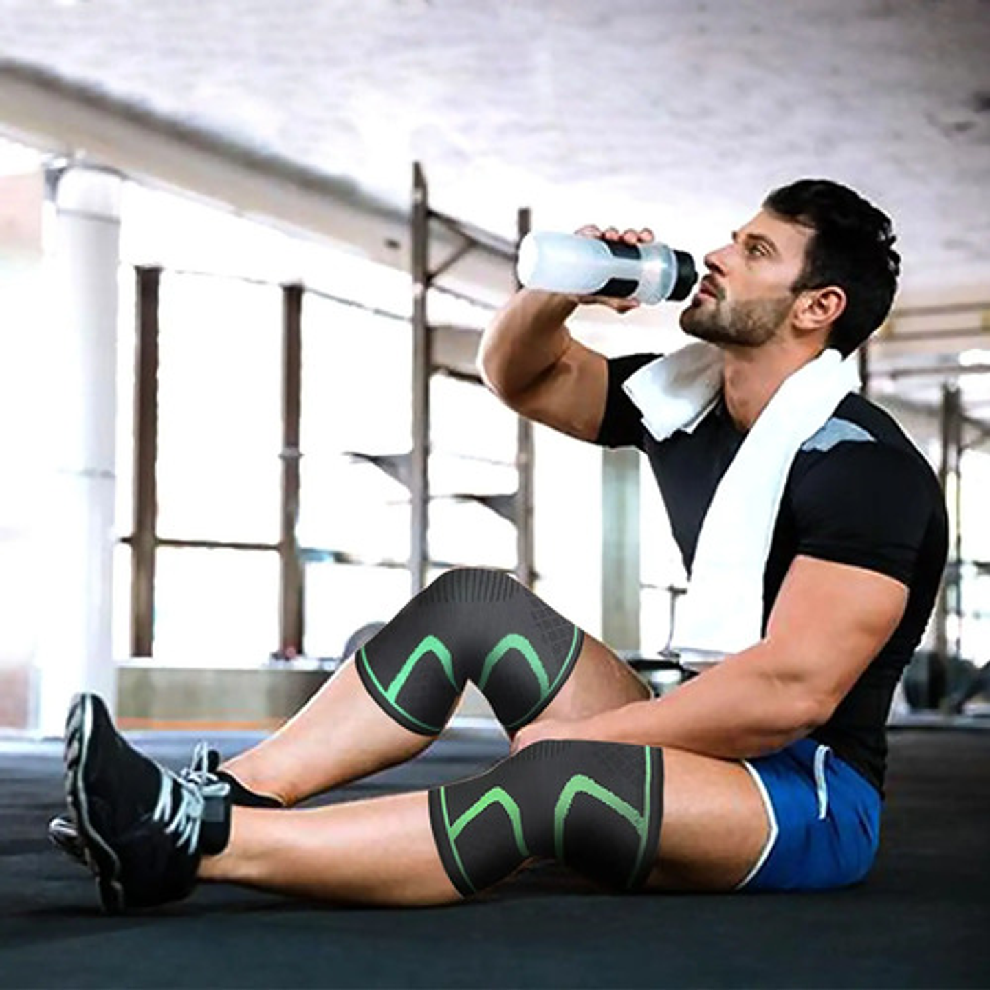 Pack 2 Rodillera Deportiva Elástica Compresora Lesión Venda 12