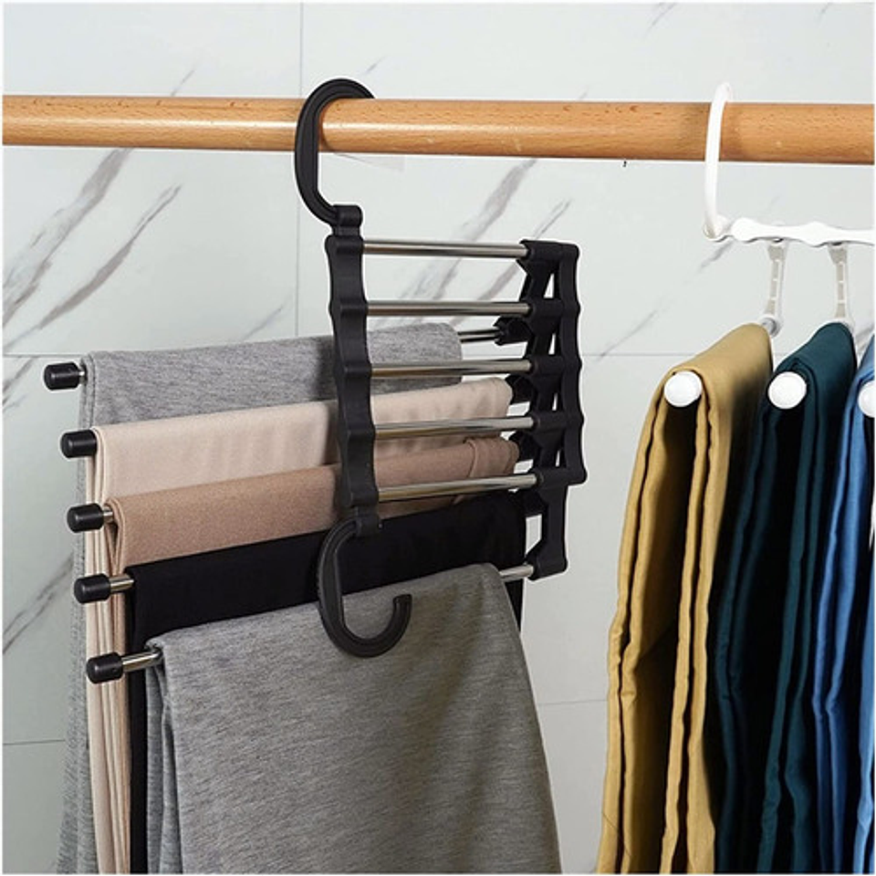 Percheros Colgador Mágico De Ropa Multicapa Plegable 2pack 5