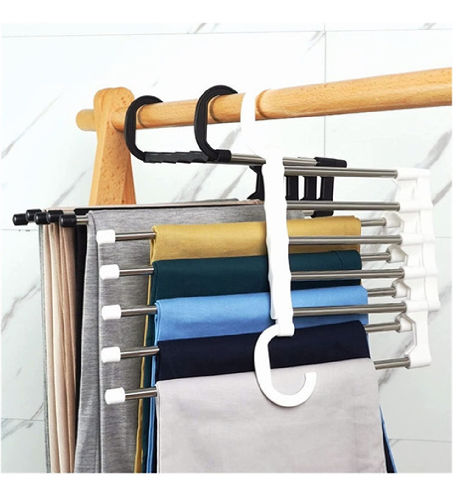 Percheros Colgador Mágico De Ropa Multicapa Plegable 2pack 7