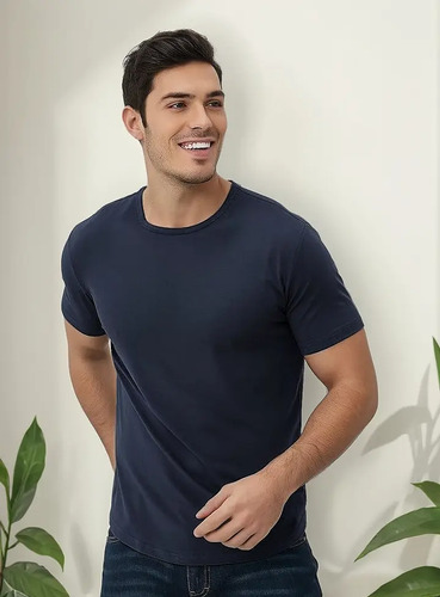 Camiseta Hombre Manga Corta Fibra Bambú 11