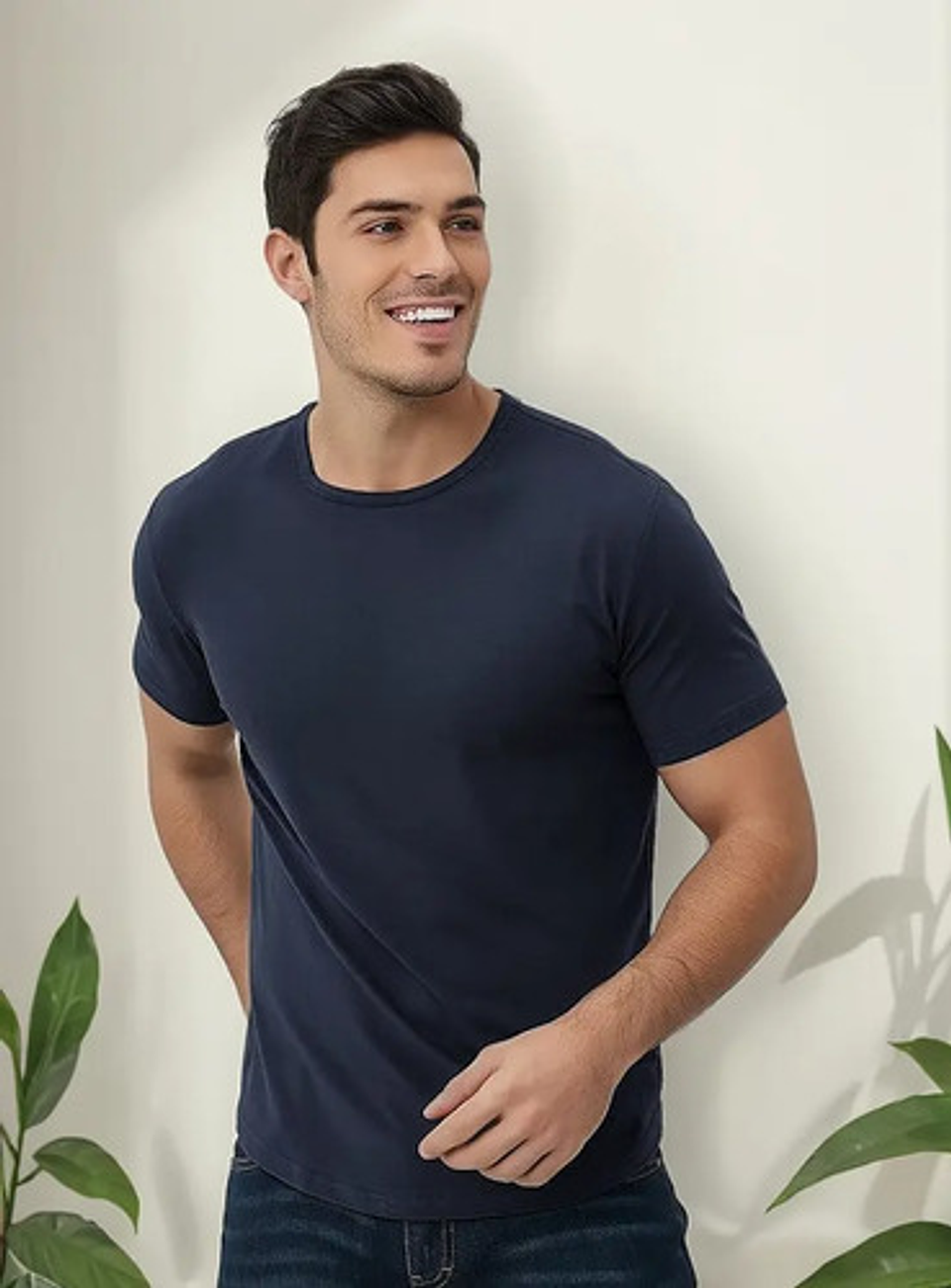 Camiseta Hombre Manga Corta Fibra Bambú 11