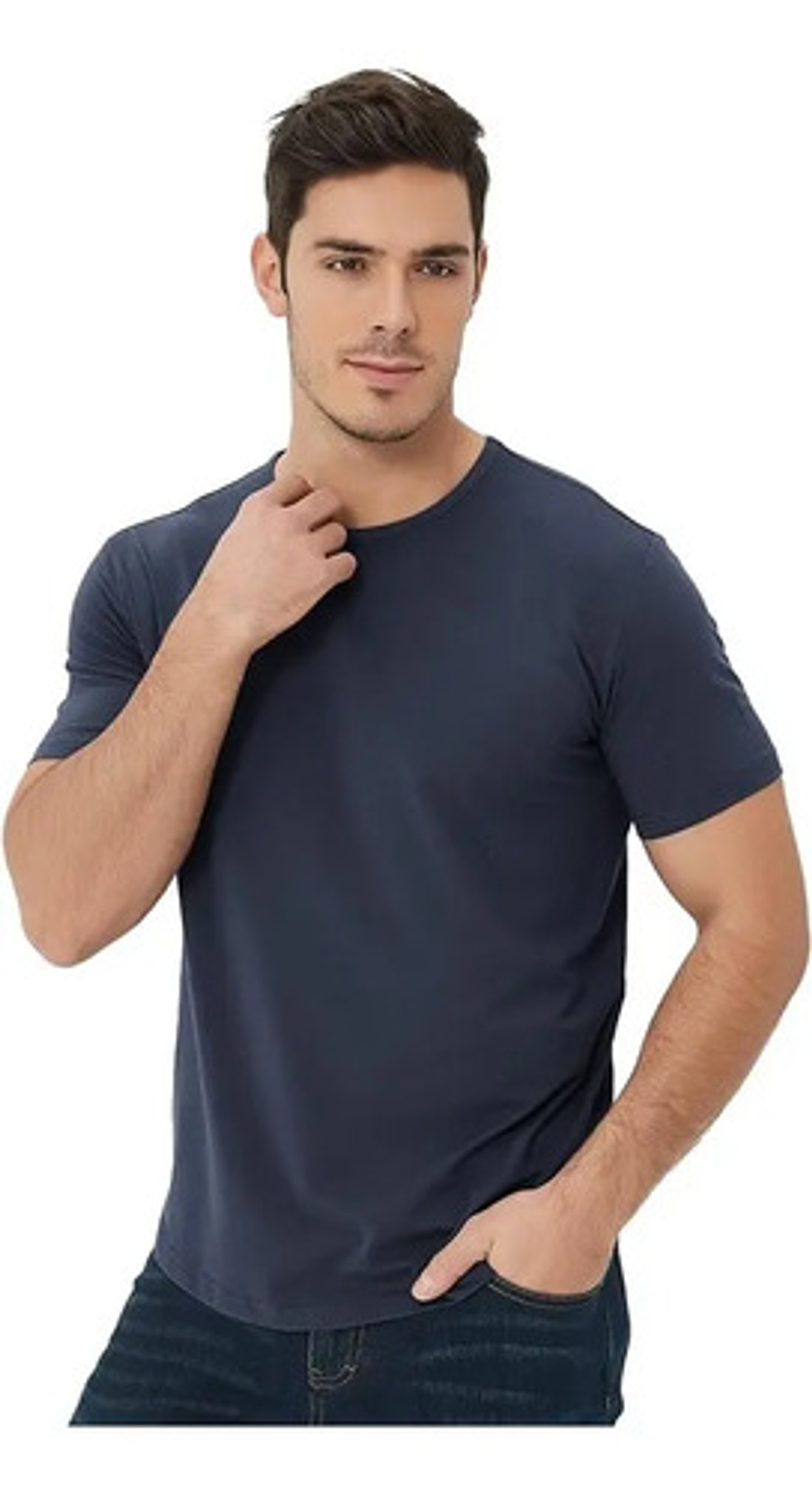 Camiseta Hombre Manga Corta Fibra Bambú 12