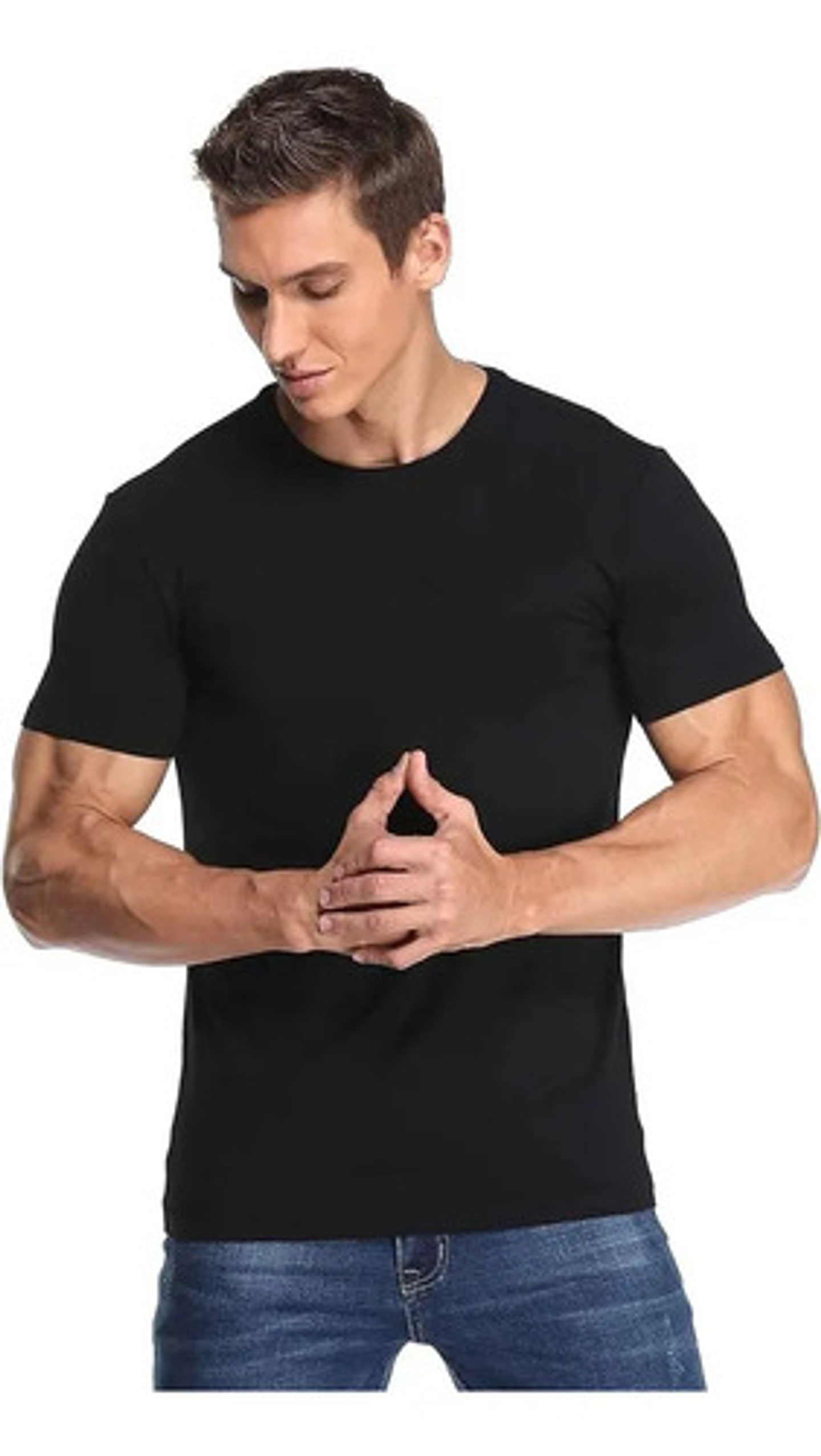Camiseta Hombre Manga Corta Fibra Bambú 19