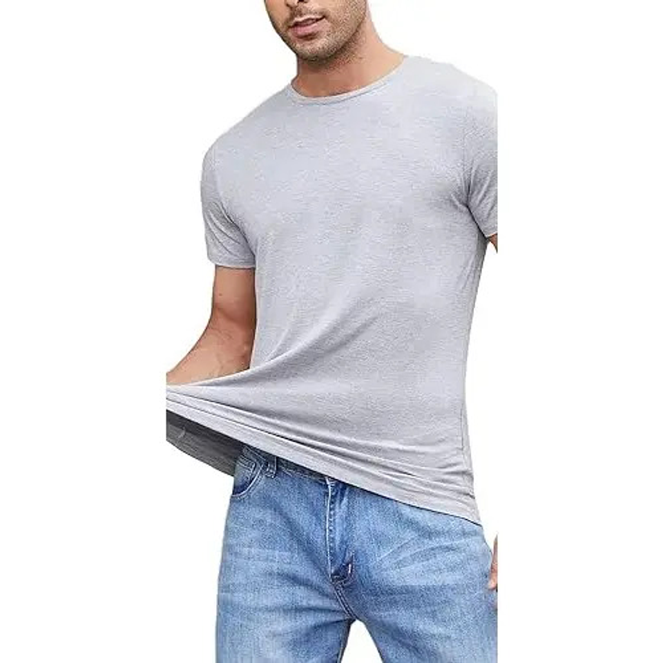 Camiseta Hombre Manga Corta Fibra Bambú 22