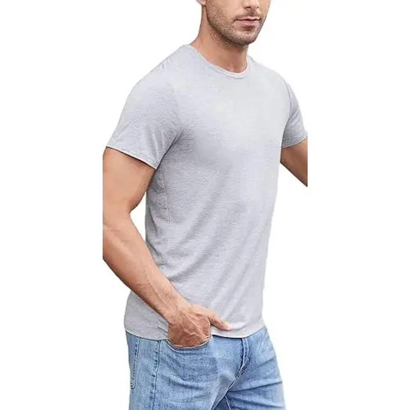 Camiseta Hombre Manga Corta Fibra Bambú 26