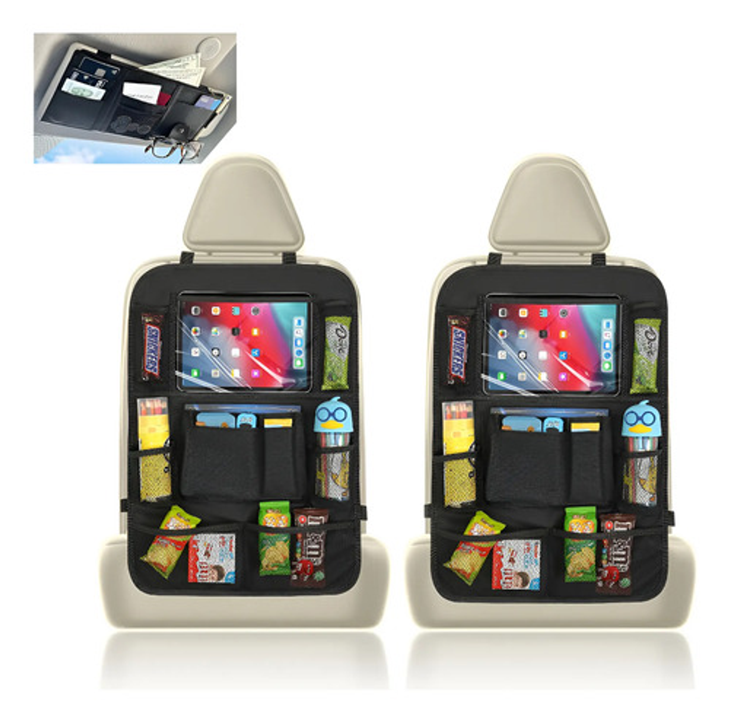 Bolso Organizador Para Asiento De Auto Con Cortina Parasole 1