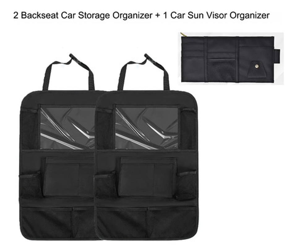 Bolso Organizador Para Asiento De Auto Con Cortina Parasole 4