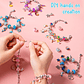 Set Para Hacer Pulseras Cuentas Bisuteria 66 Uds Diy Niñas - Miniatura 9