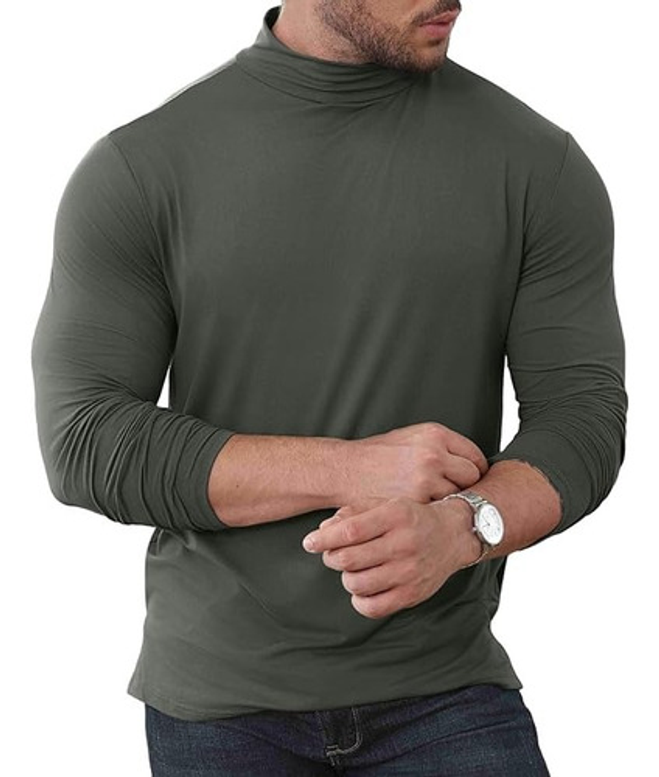 Pack3 Camiseta Beatle Manga Larga Termica Forro Polar Hombre 5