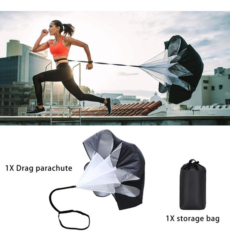 Kit De Entrenamiento Futbol Agilidad Escalera Cono Paracaída Amarillo 4