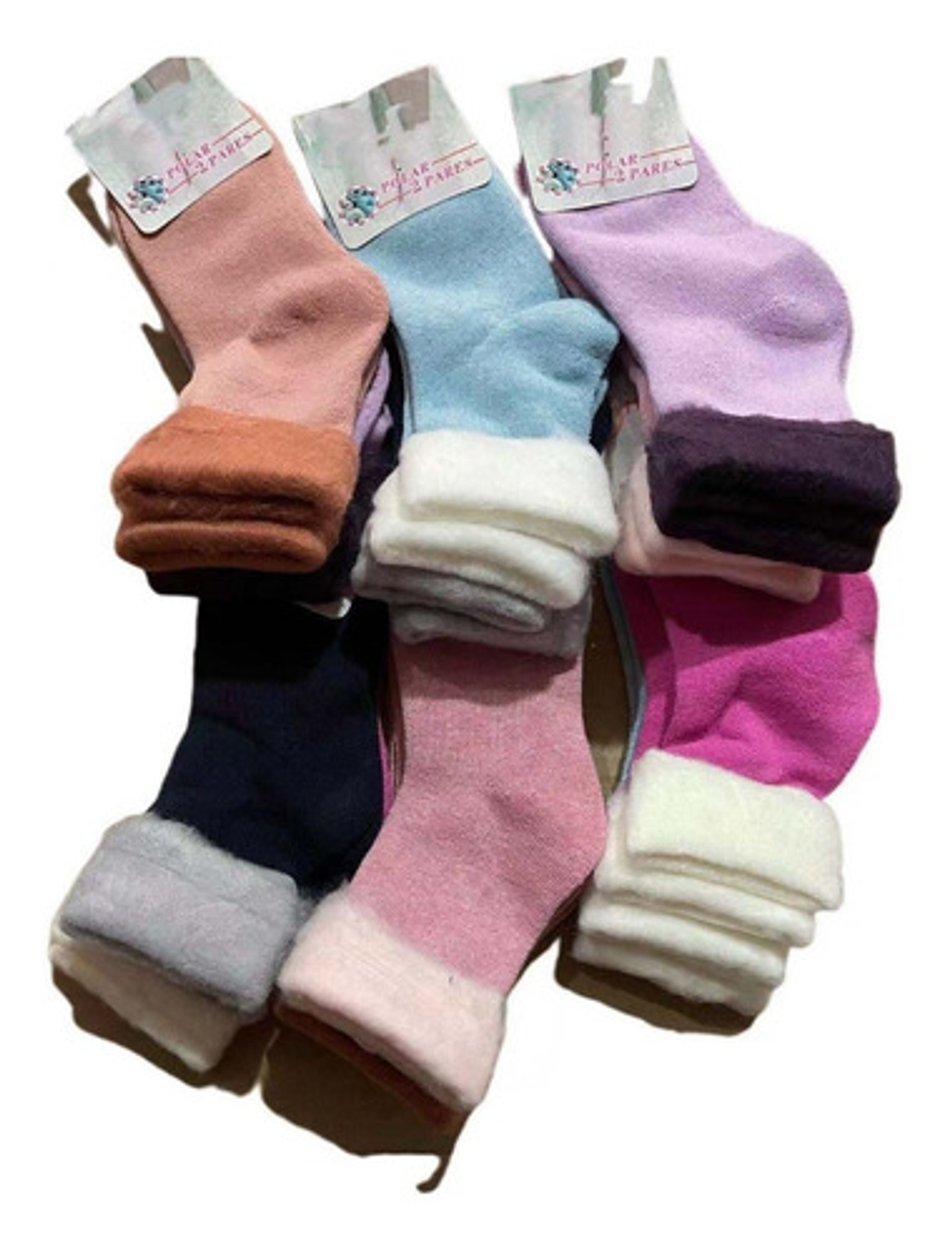 Preciox12 Calcetin Algodón Con Toalla  De Gruesos Para Mujer 3