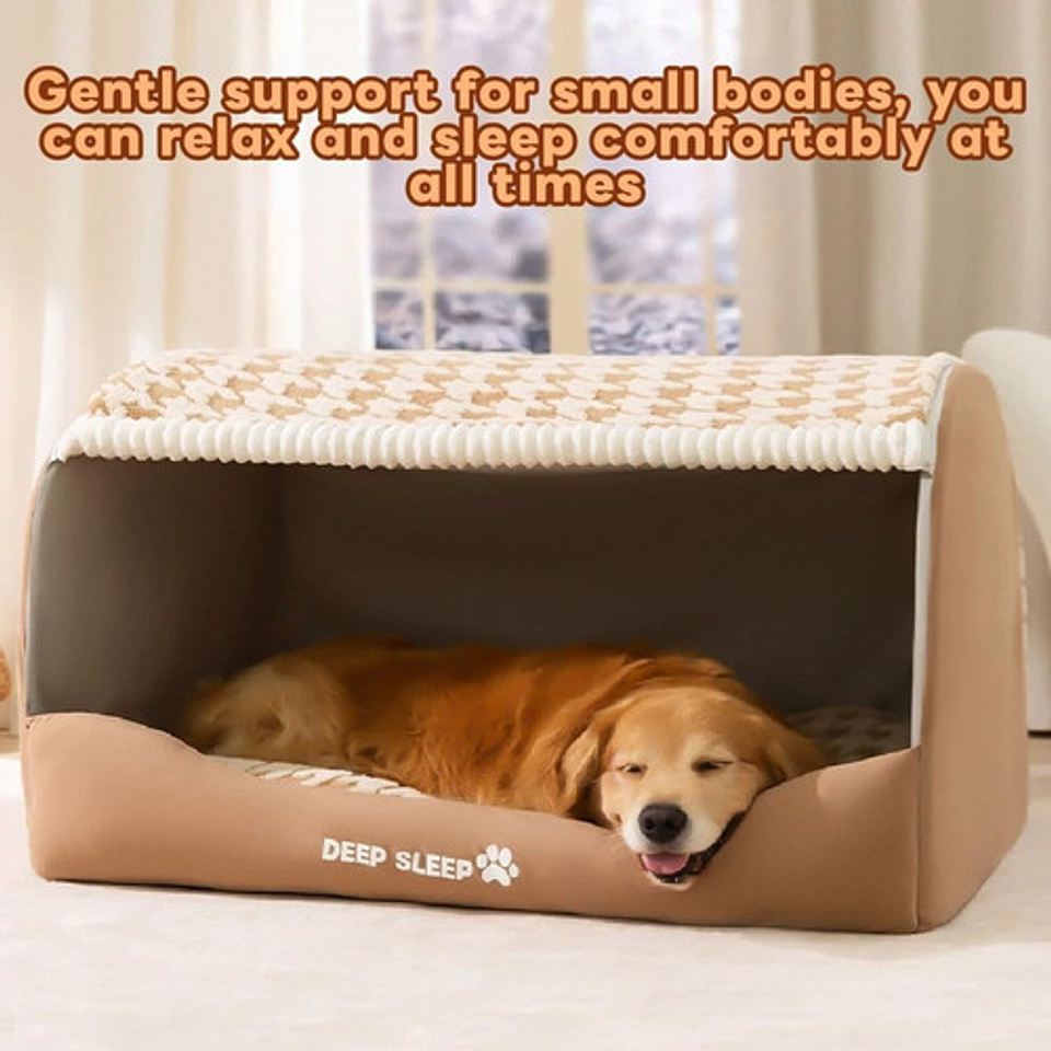 Cama Antiestrés Para Mascota Gatos Perros Felpa Premium 8