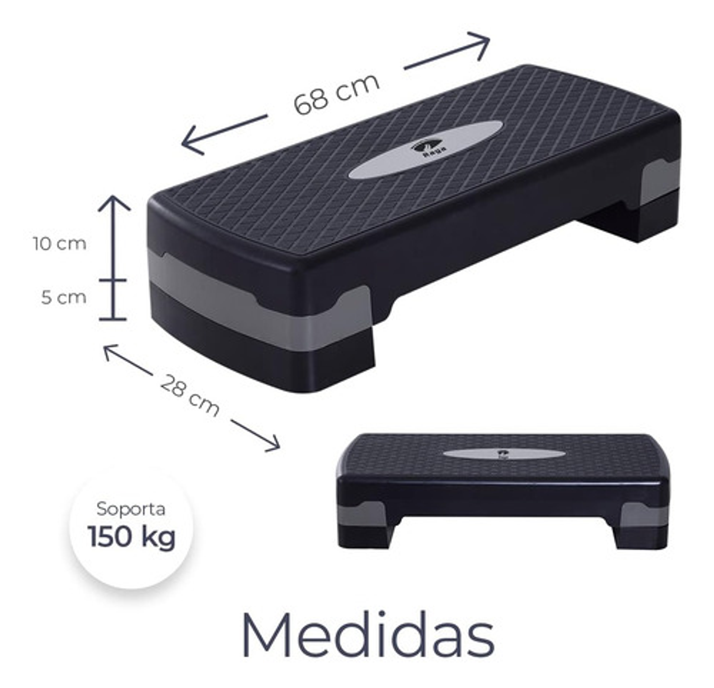 Banco Aerobics, Altura Ajustable Y Antideslizante. Plataforma Fitness Para Ejercicios Cardio Y Flexibilidad. Sistema De Entrenamiento De Gimnasio 3