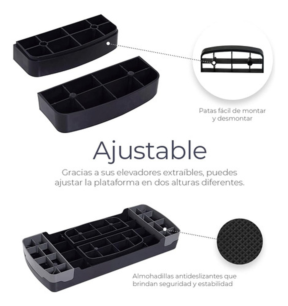 Banco Aerobics, Altura Ajustable Y Antideslizante. Plataforma Fitness Para Ejercicios Cardio Y Flexibilidad. Sistema De Entrenamiento De Gimnasio 4