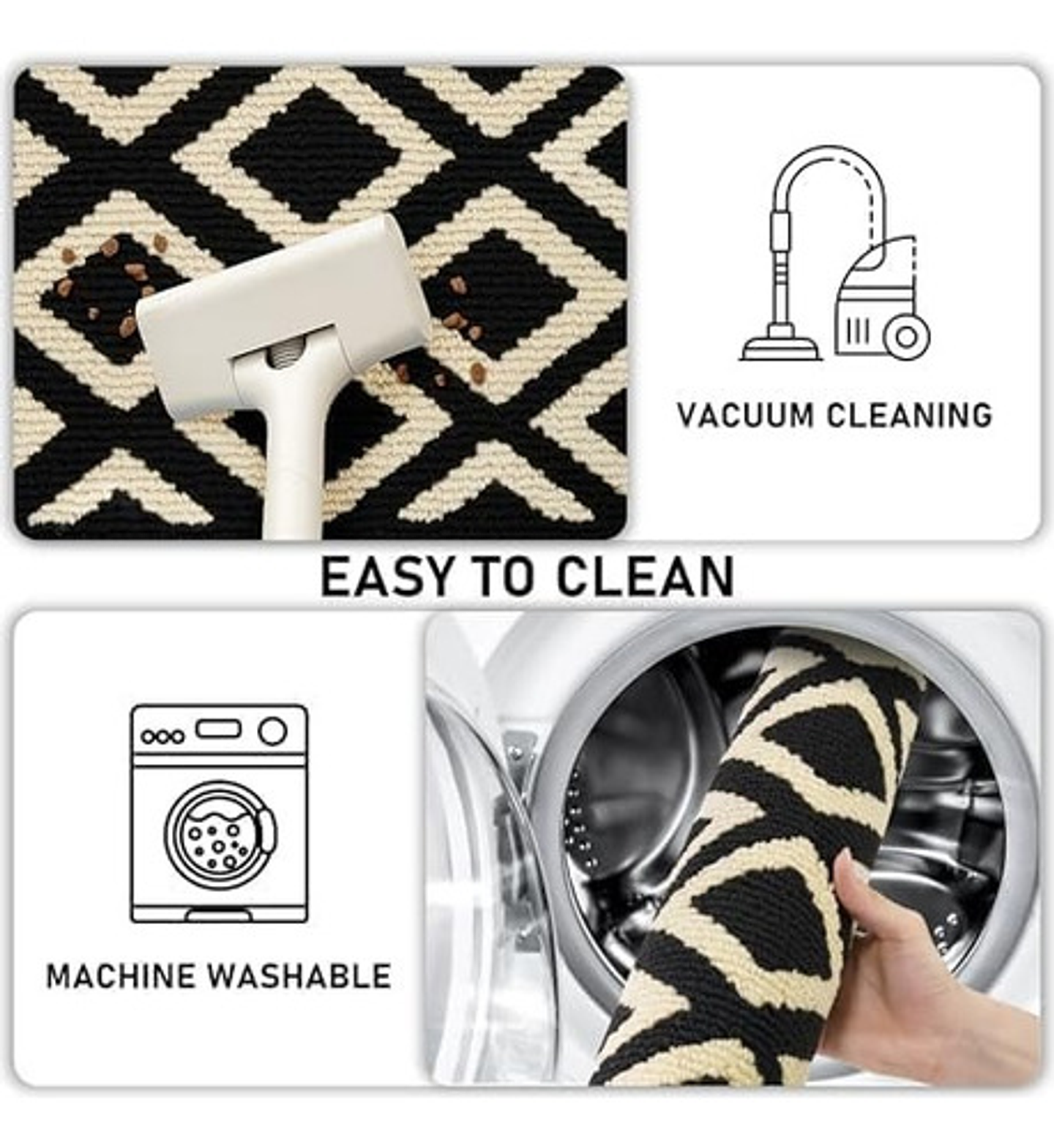 Set 2 Alfombra Cocina Piso Entrada Antideslizant Vario Model 15