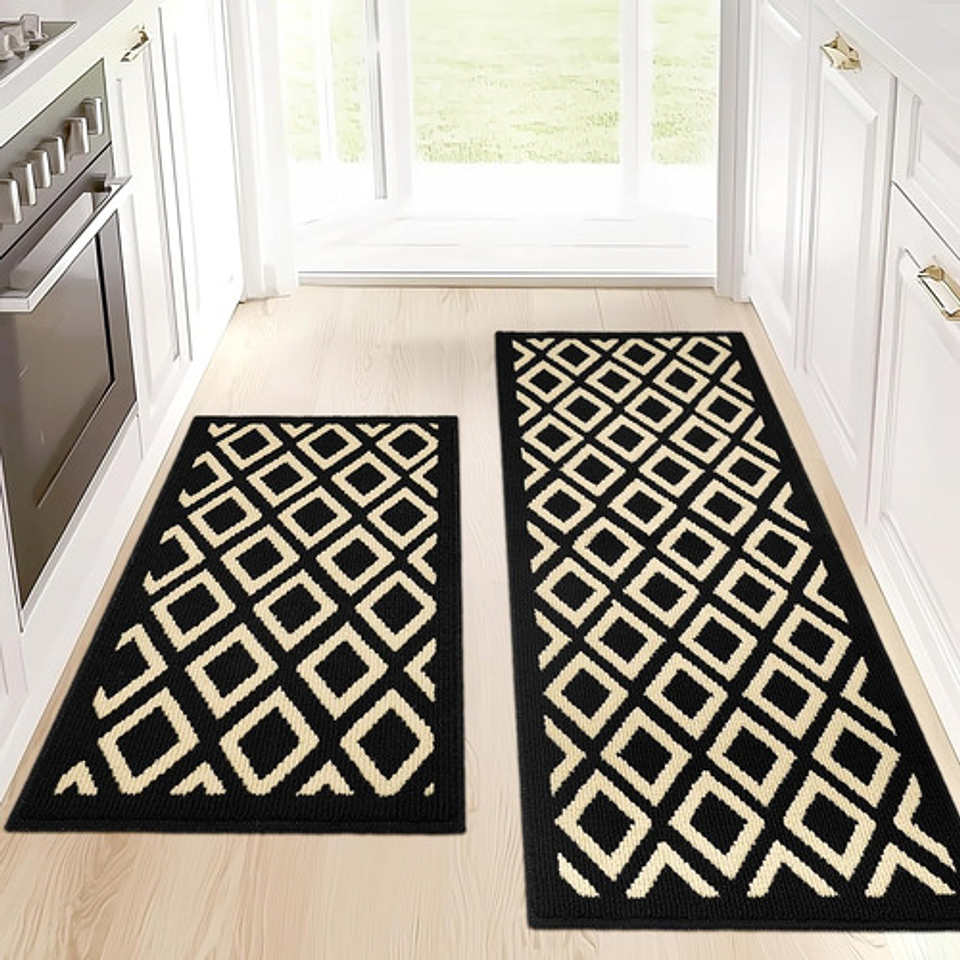 Set 2 Alfombra Cocina Piso Entrada Antideslizant Vario Model 16