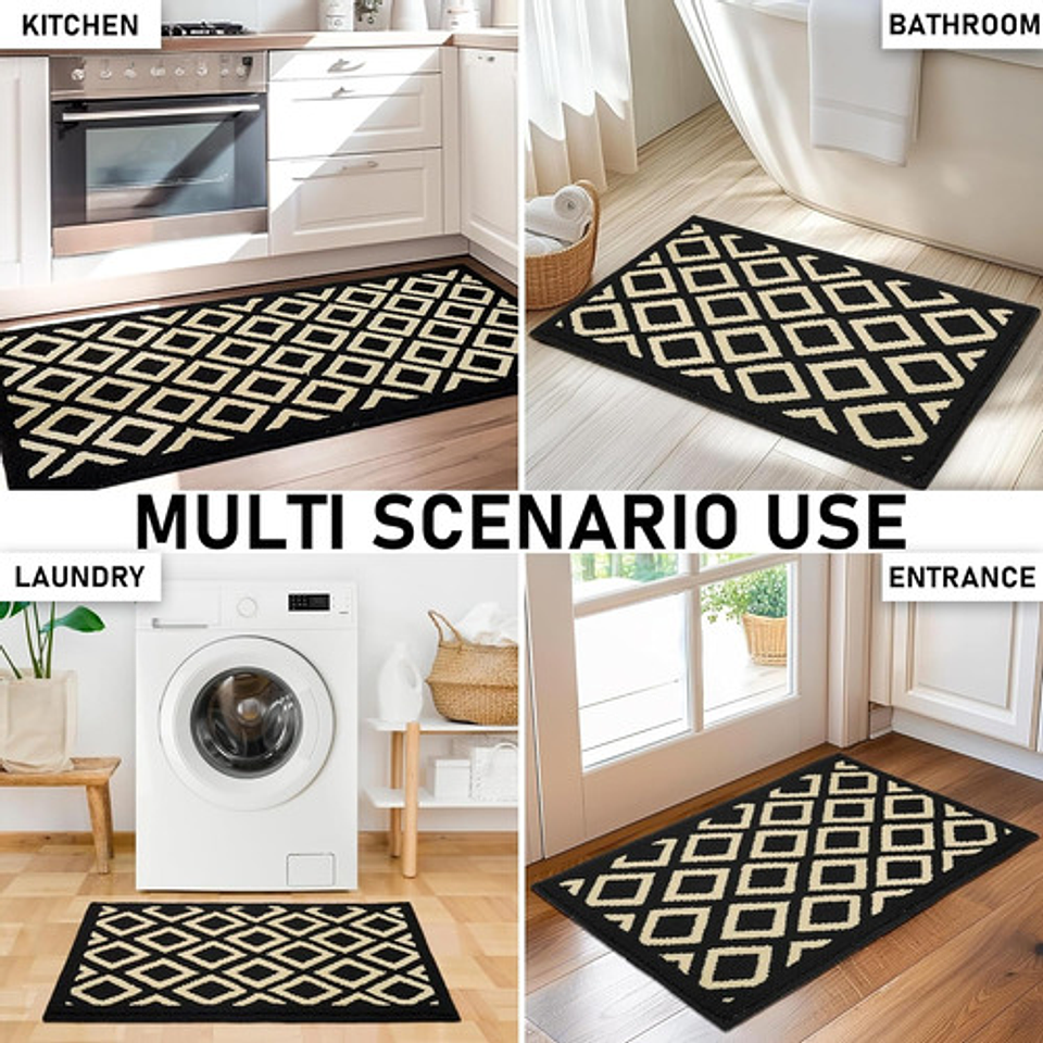 Set 2 Alfombra Cocina Piso Entrada Antideslizant Vario Model 17