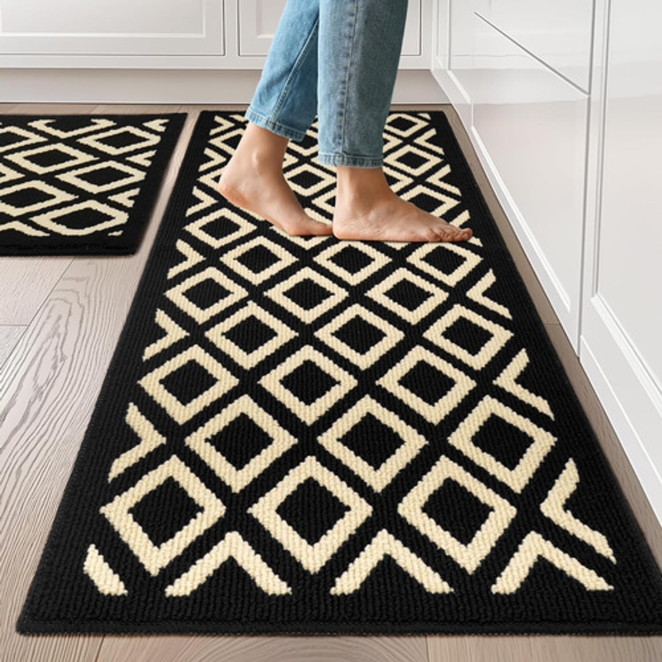 Set 2 Alfombra Cocina Piso Entrada Antideslizant Vario Model 22