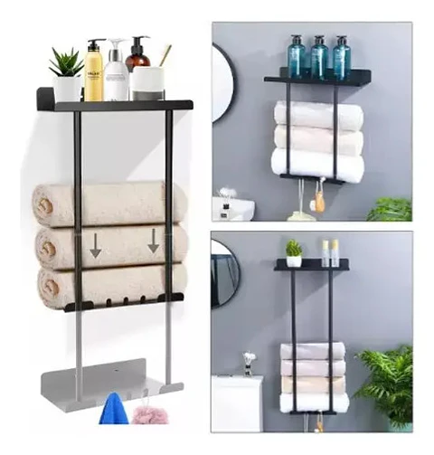 Colgador De Toalla Grados Baño Retráctil Acero Inoxidable 