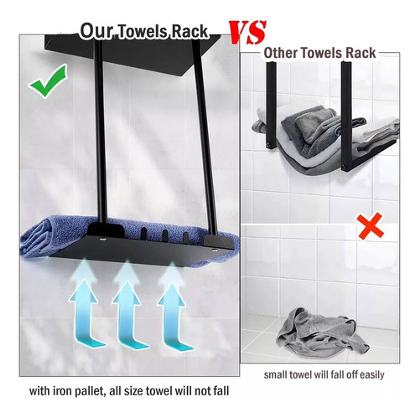 Colgador De Toalla Grados Baño Retráctil Acero Inoxidable  4