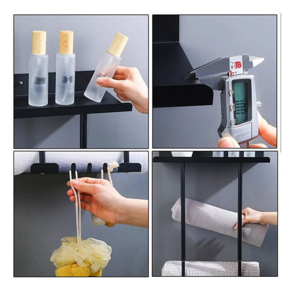 Colgador De Toalla Grados Baño Retráctil Acero Inoxidable  8