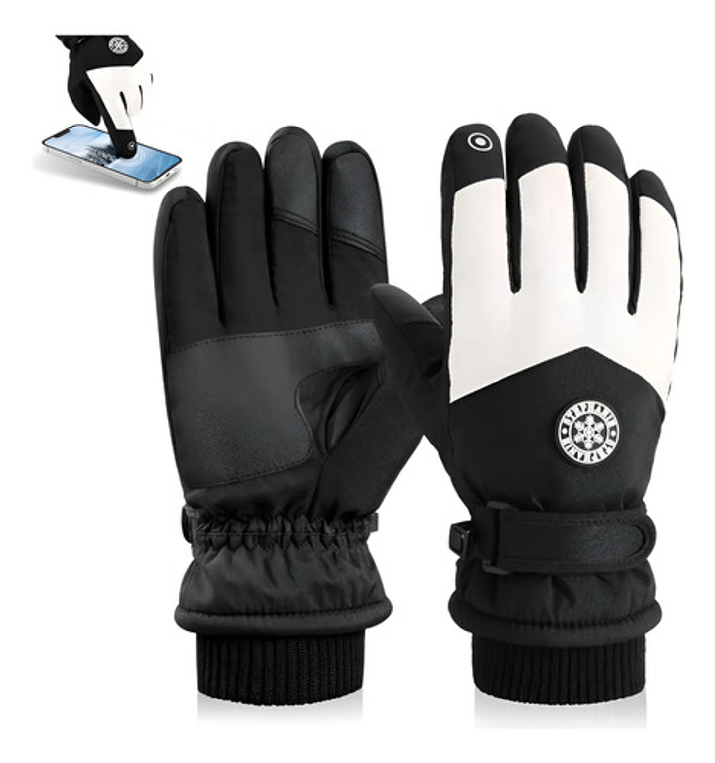 Guantes Invierno Con Pantalla Táctil Para Moto Impermeables 1