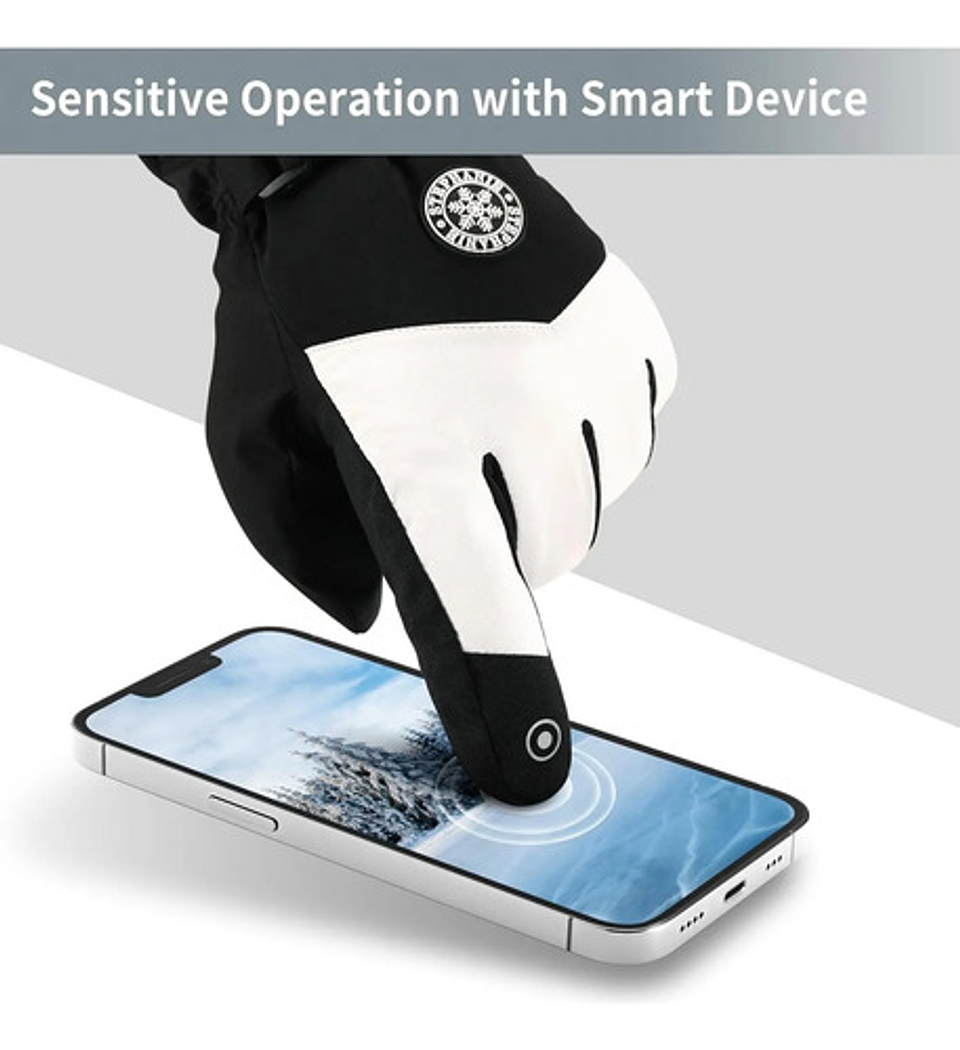 Guantes Invierno Con Pantalla Táctil Para Moto Impermeables 2