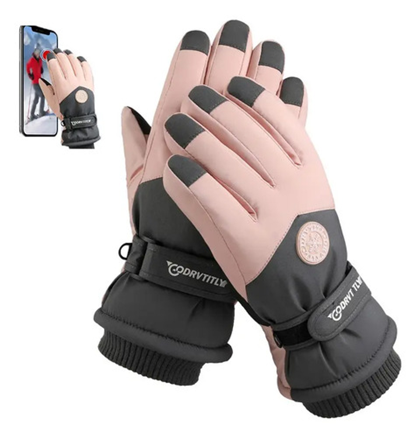 Guantes Invierno Con Pantalla Táctil Para Moto Impermeables 9