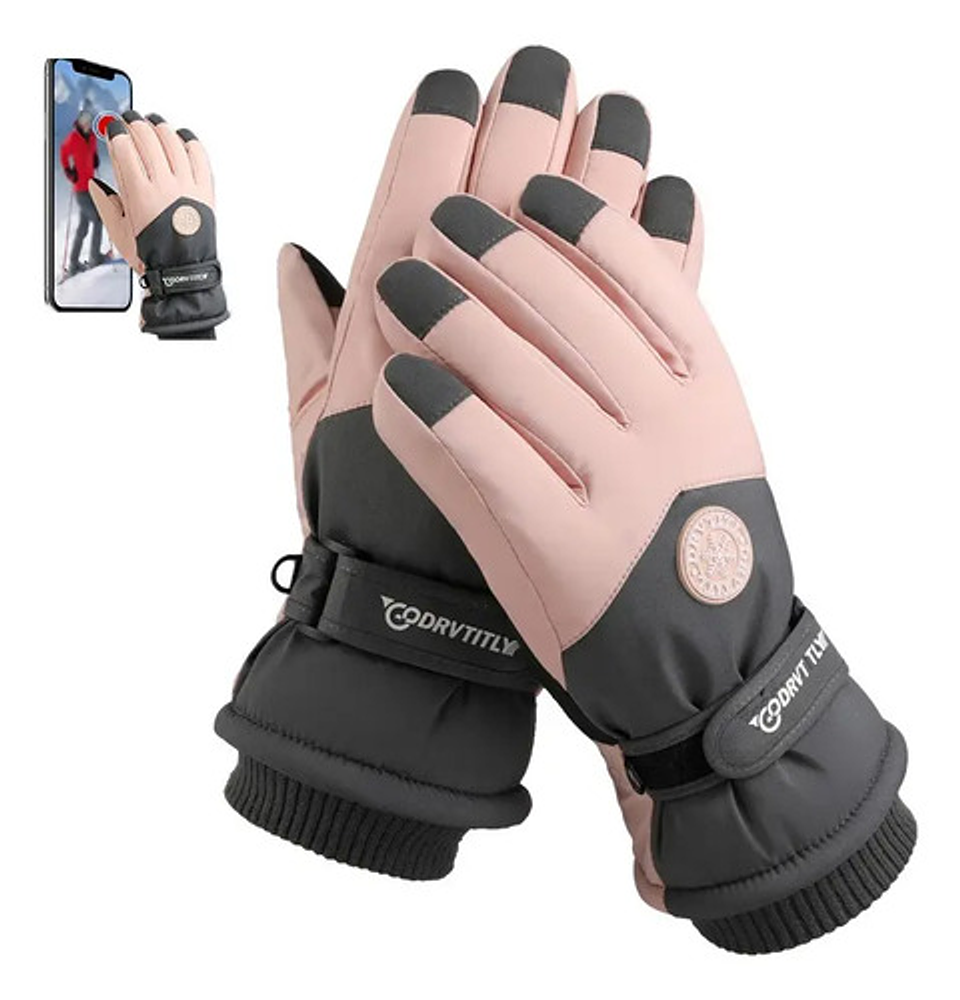 Guantes Invierno Con Pantalla Táctil Para Moto Impermeables 9