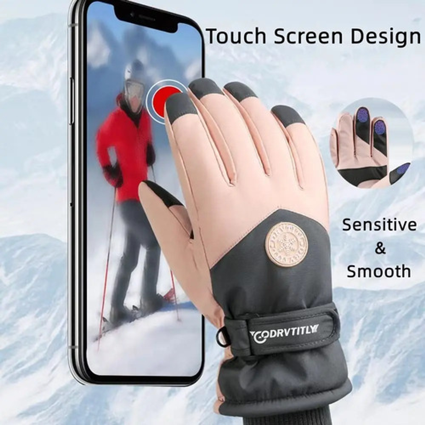 Guantes Invierno Con Pantalla Táctil Para Moto Impermeables 13