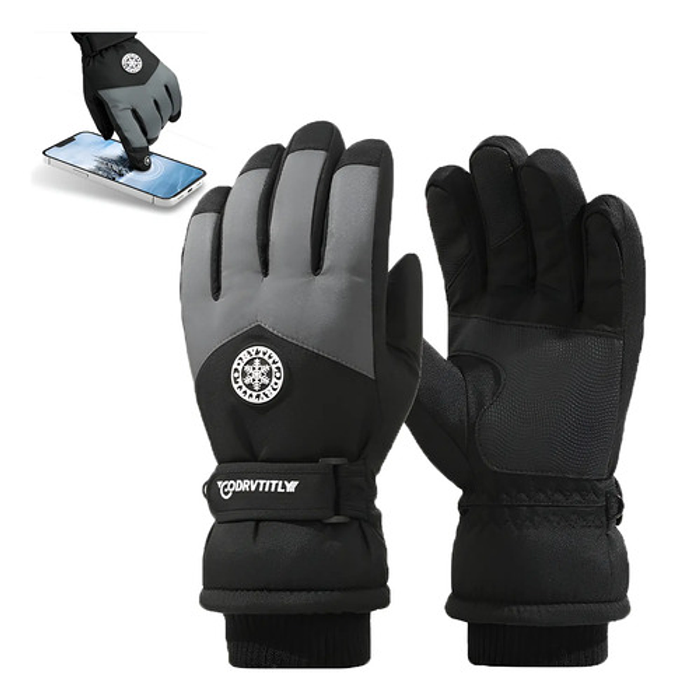 Guantes Invierno Con Pantalla Táctil Para Moto Impermeables 17