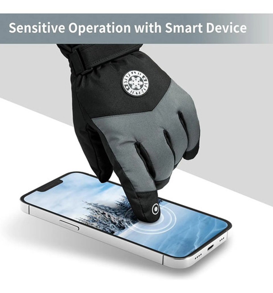 Guantes Invierno Con Pantalla Táctil Para Moto Impermeables 21
