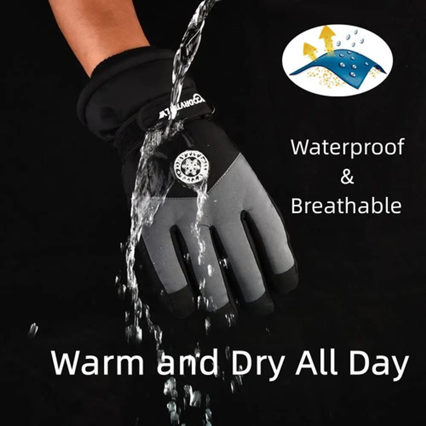 Guantes Invierno Con Pantalla Táctil Para Moto Impermeables 23