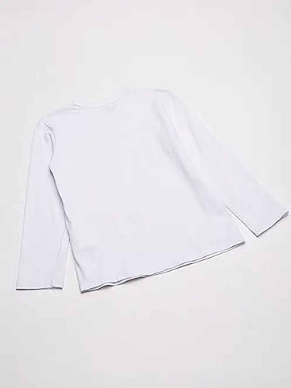 Pack 3 Camisetas Niños Blancas Algodón Con Bambú Manga Larga 8