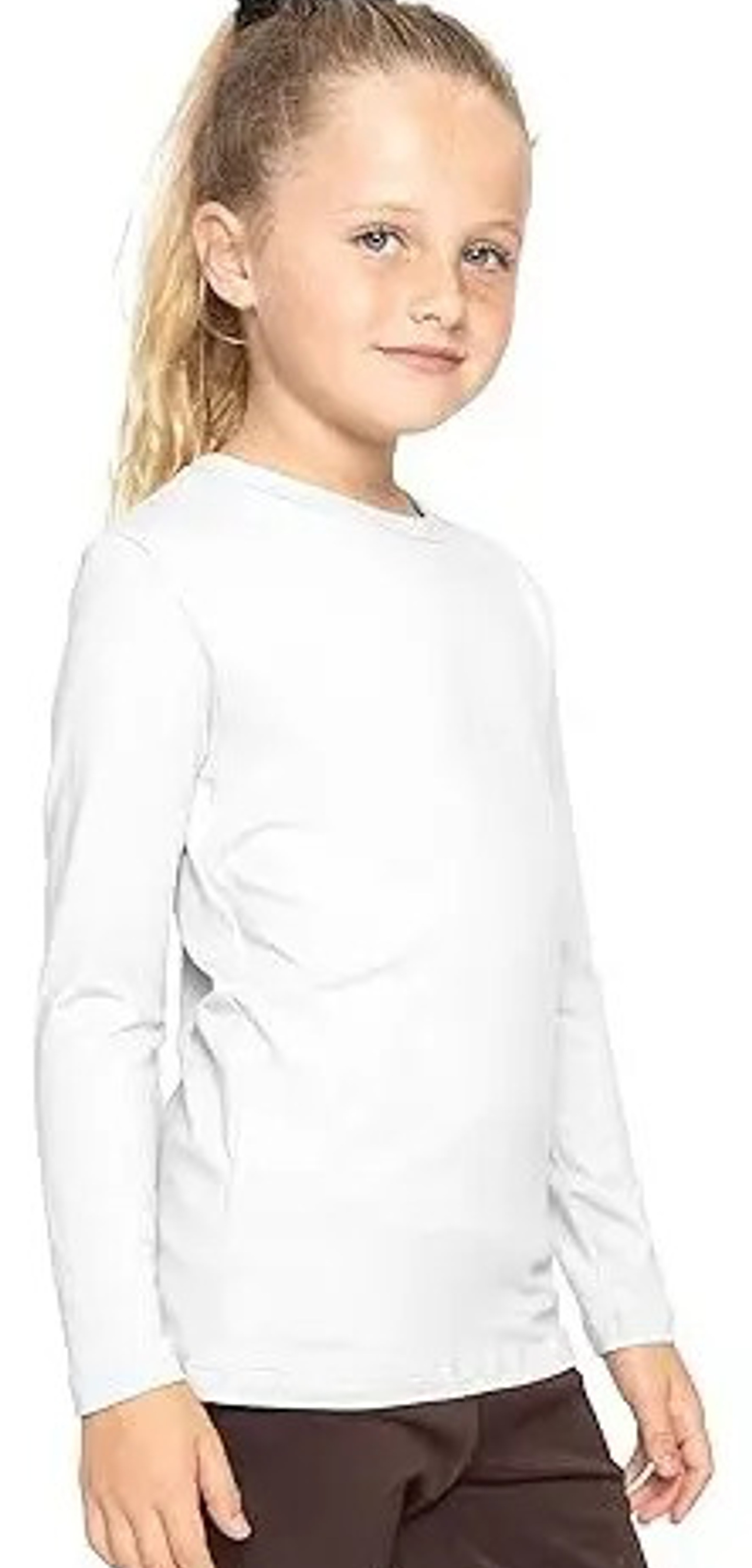 Pack 3 Camisetas Niños Blancas Algodón Con Bambú Manga Larga 10