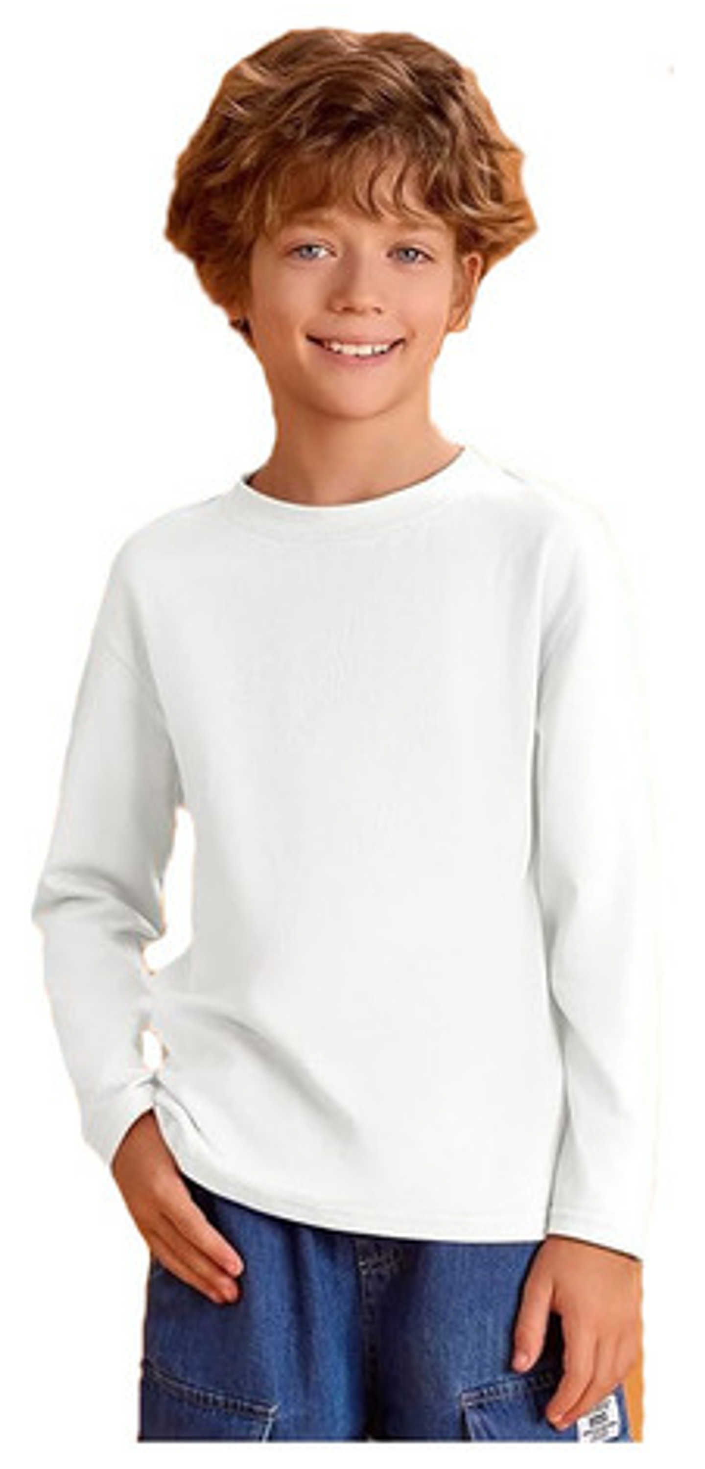 Pack 3 Camisetas Niños Blancas Algodón Con Bambú Manga Larga 23