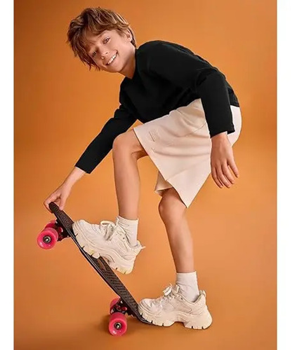 Pack 3 Camisetas Niños Blancas Algodón Con Bambú Manga Larga 28