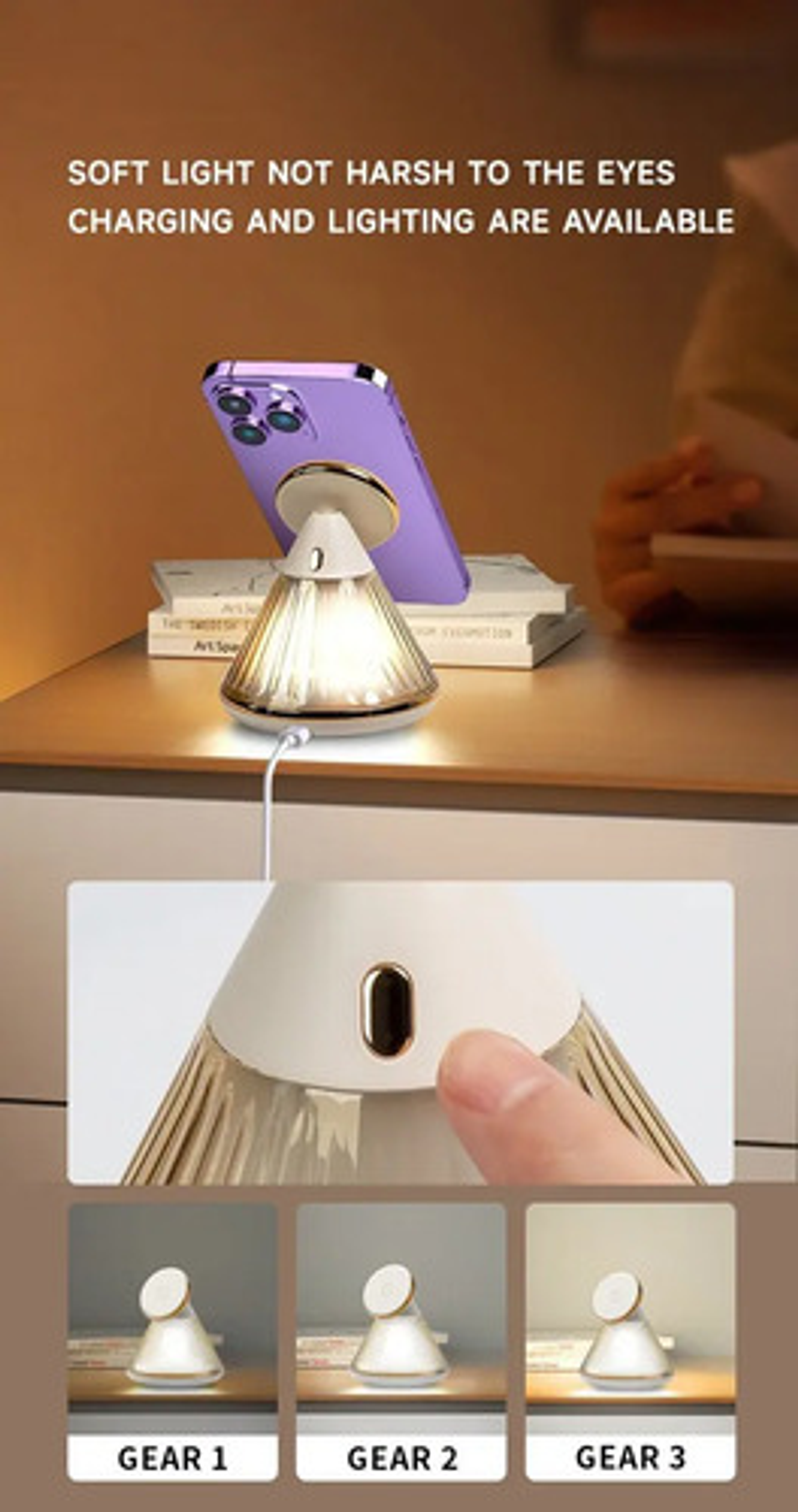 Cargador Inalámbrico 15w Carga Rápida Soporte De Celular 10