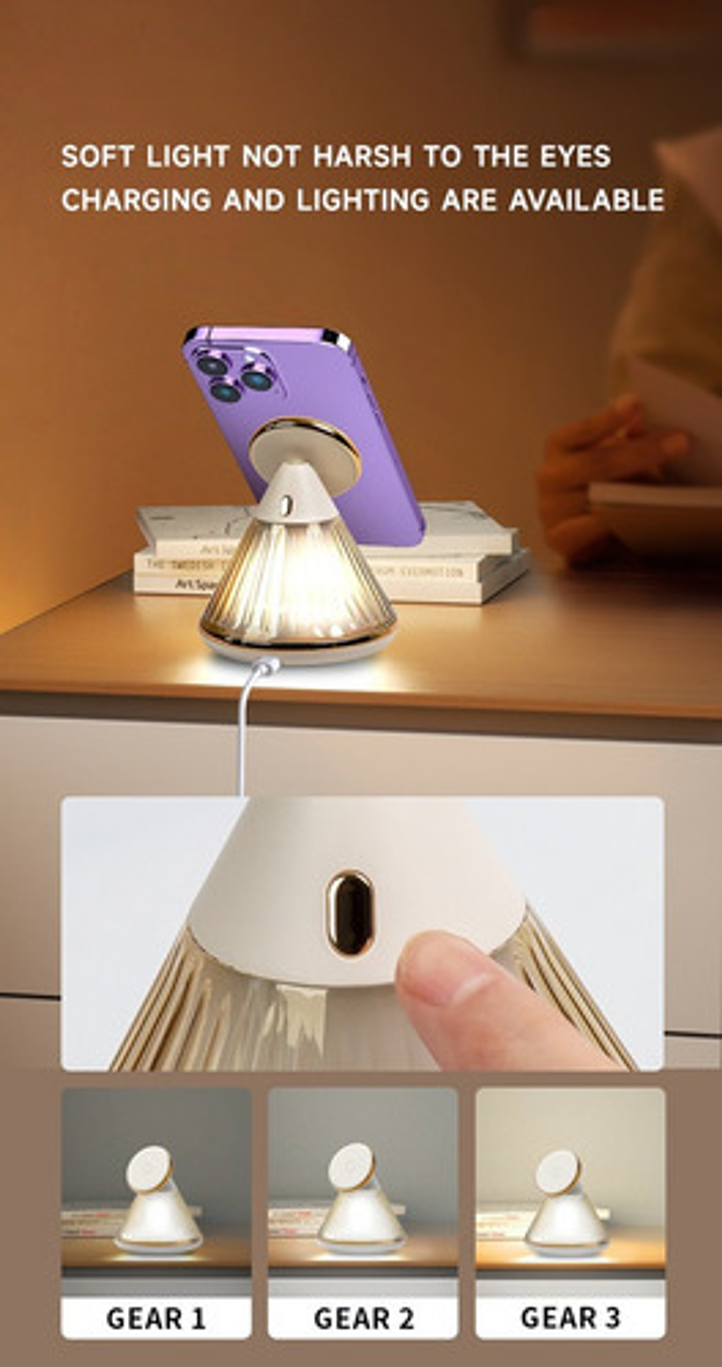 Cargador Inalámbrico 15w Carga Rápida Soporte De Celular 19