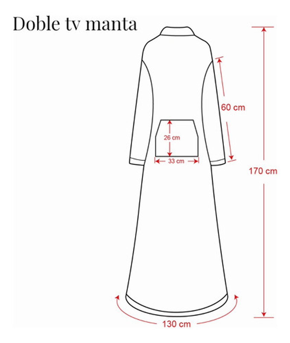 Manta De Sherpa Chiporro Con Mangas Y Bolsillo Para Los Pies 3