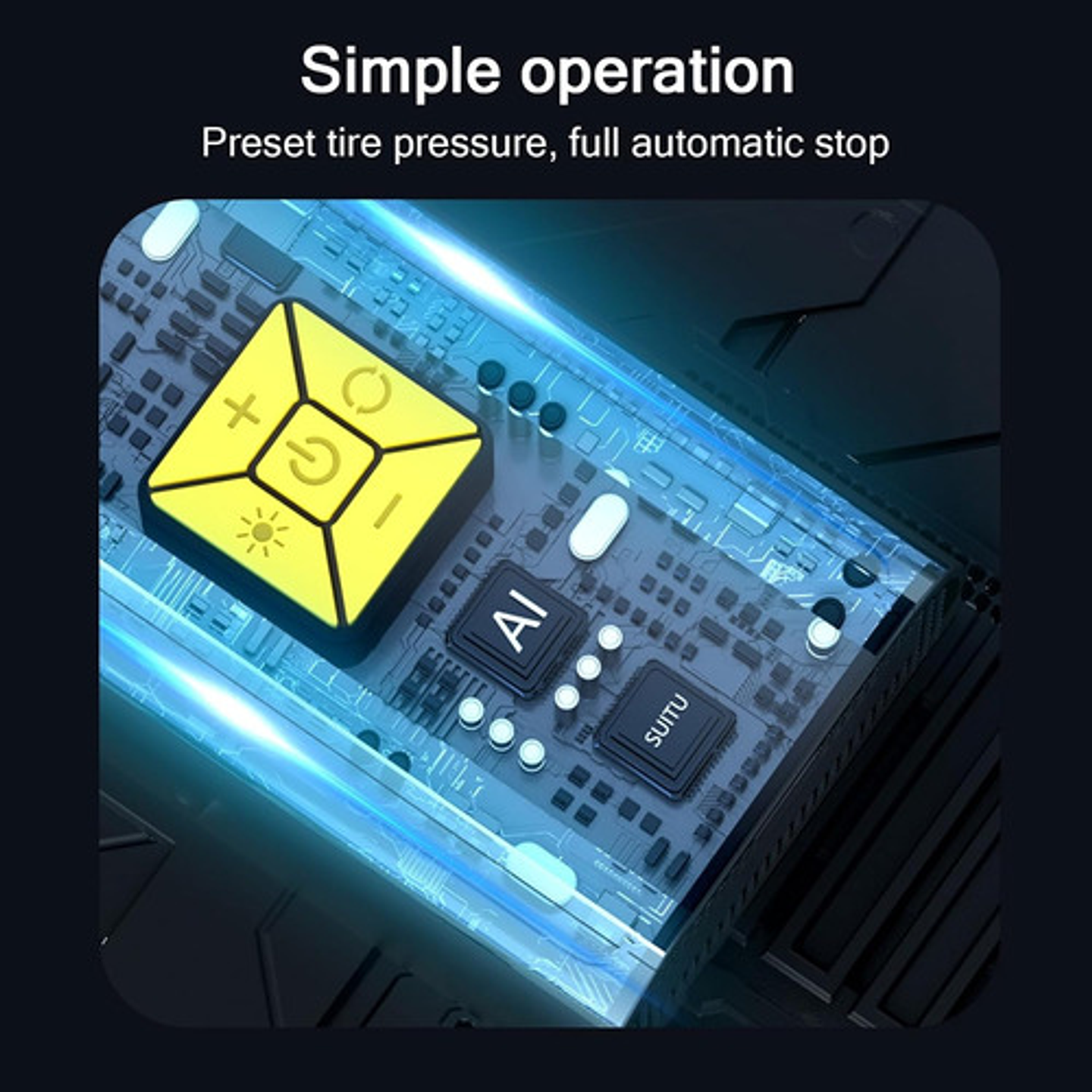 Compresor De Aire Mini Portatil Digital Inflador Neumaticos 5