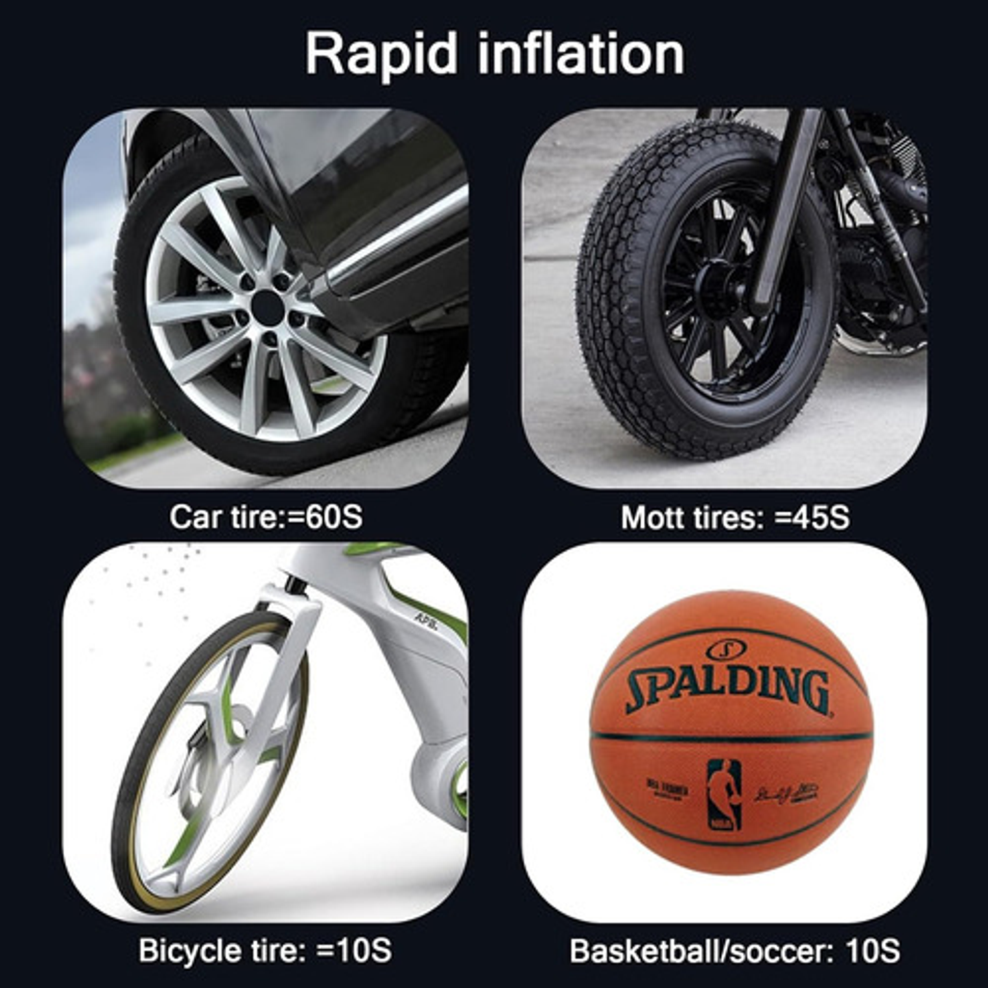 Compresor De Aire Mini Portatil Digital Inflador Neumaticos 7