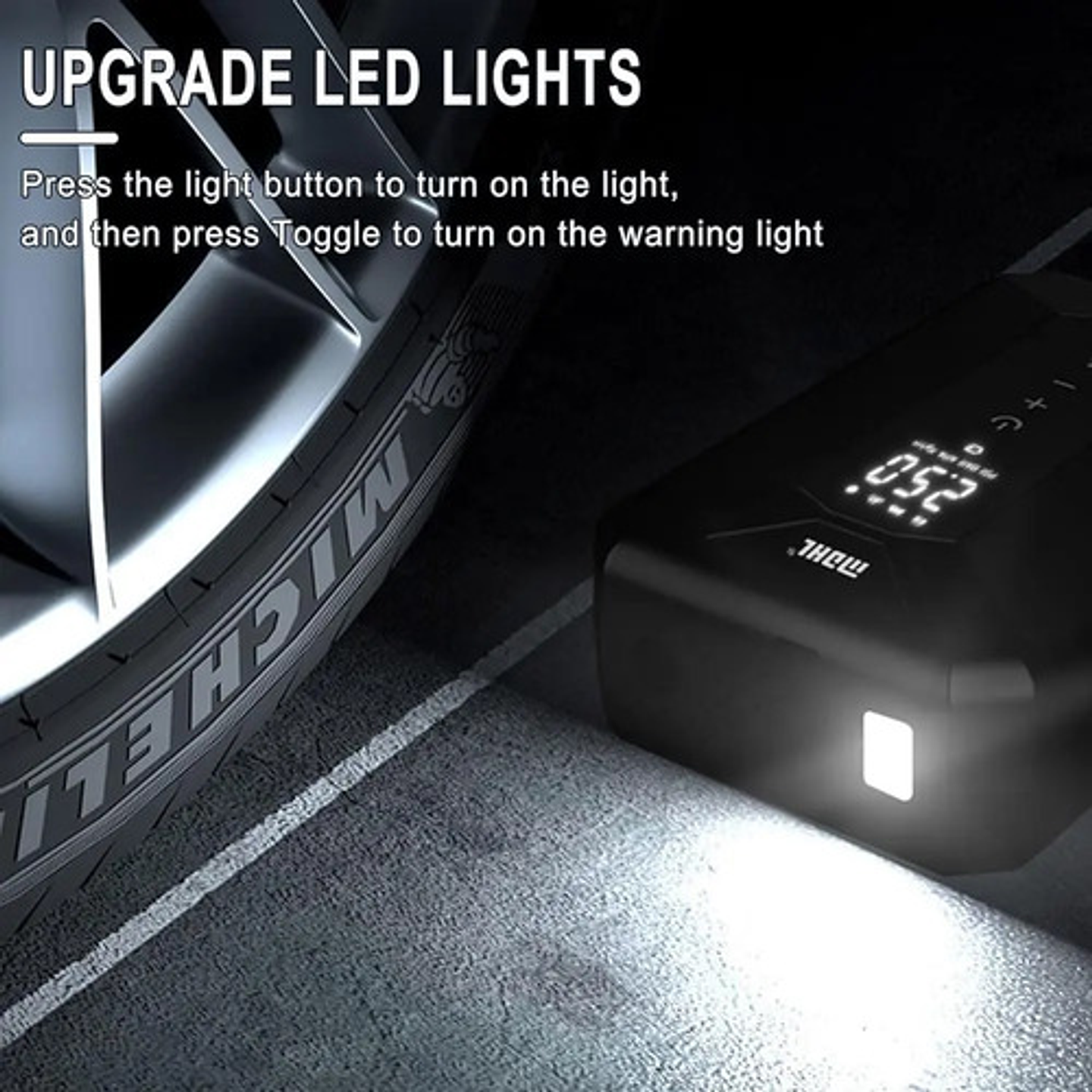 Compresor De Aire Mini Portatil Digital Inflador Neumaticos 14