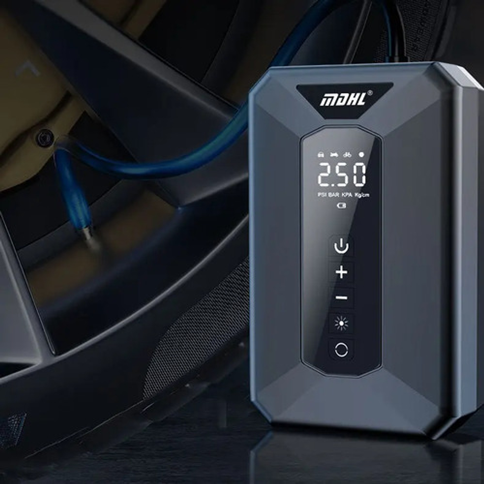 Compresor De Aire Mini Portatil Digital Inflador Neumaticos 15