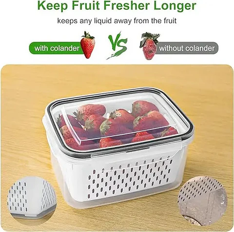 5 Contenedores Hermeticos De Plastico Cocina Despensa Transparente