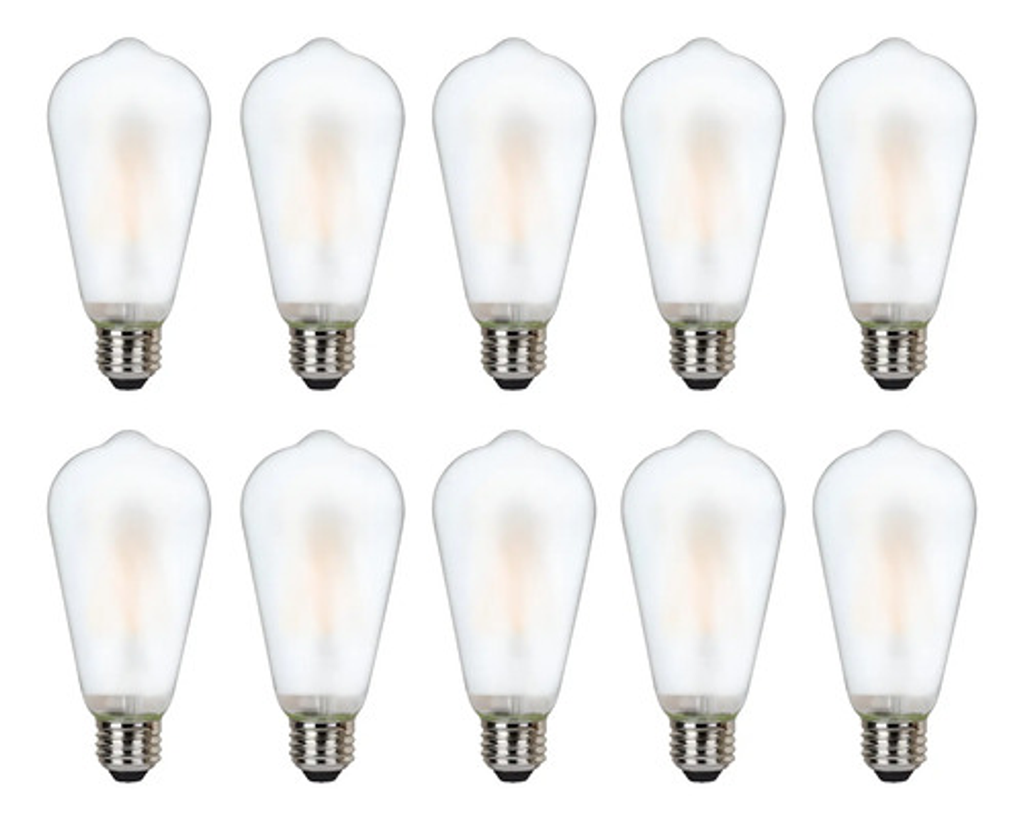 Ampolletas Vintage Esmeriladas Led E27 Luz Blanco Cálido X10 1